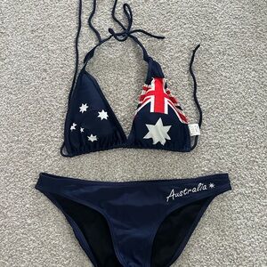 Australia Flag Bikini Set - Navy